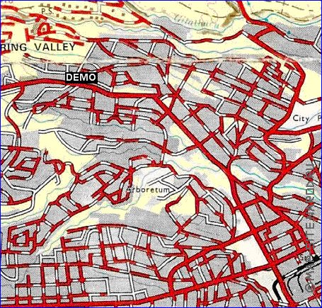 carte de Nairobi en anglais