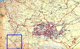 mapa de Nairobi em ingles