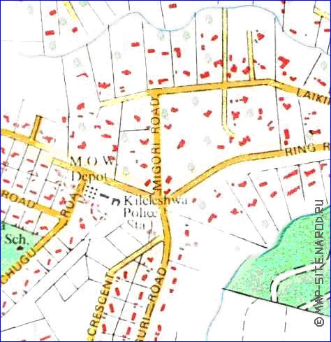 carte de Nairobi