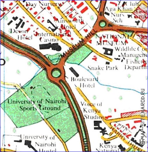 carte de Nairobi