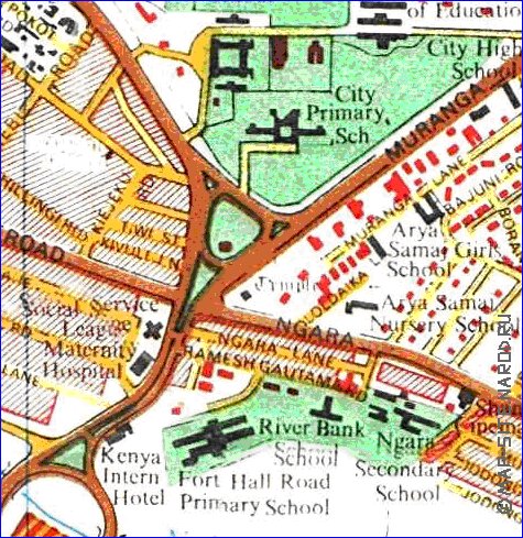 carte de Nairobi