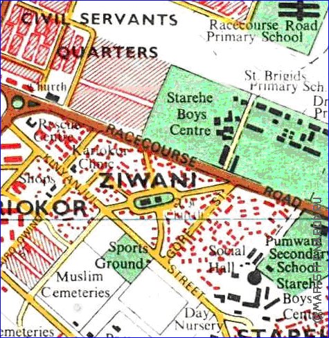 carte de Nairobi