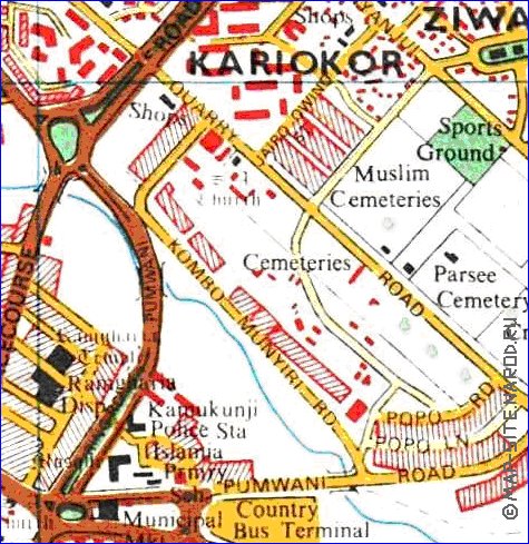 carte de Nairobi