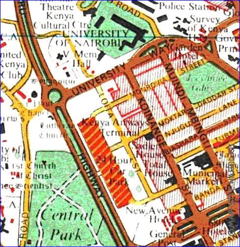 carte de Nairobi