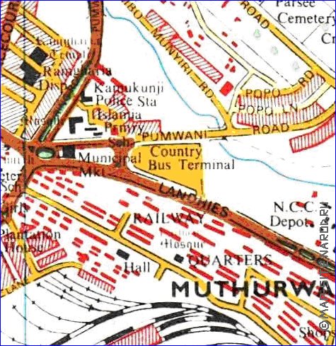 carte de Nairobi