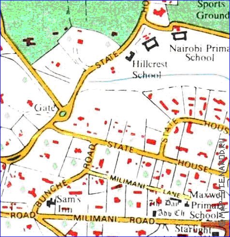 carte de Nairobi