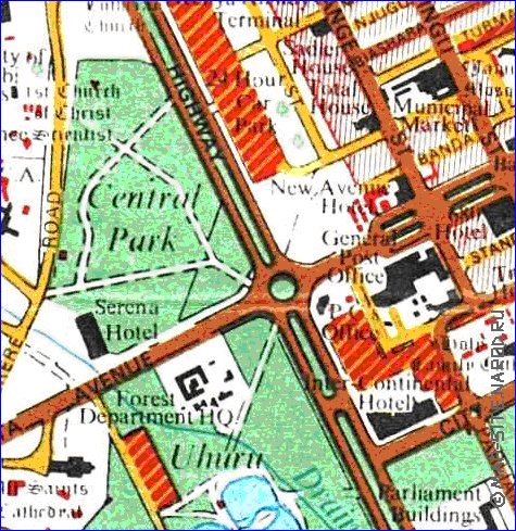 carte de Nairobi