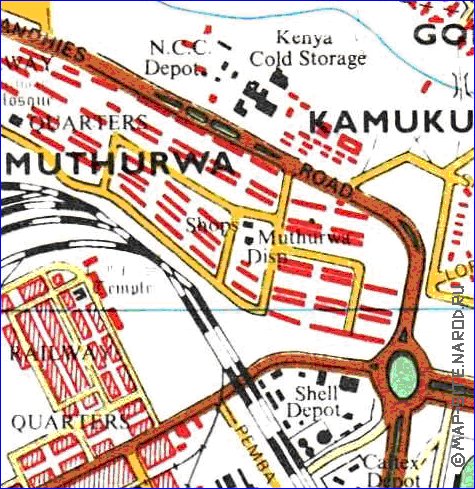 carte de Nairobi