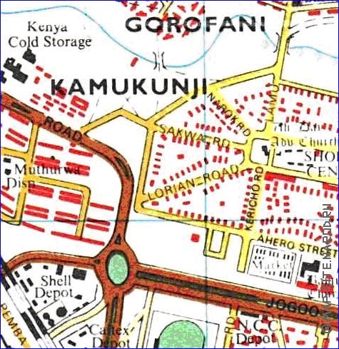 carte de Nairobi