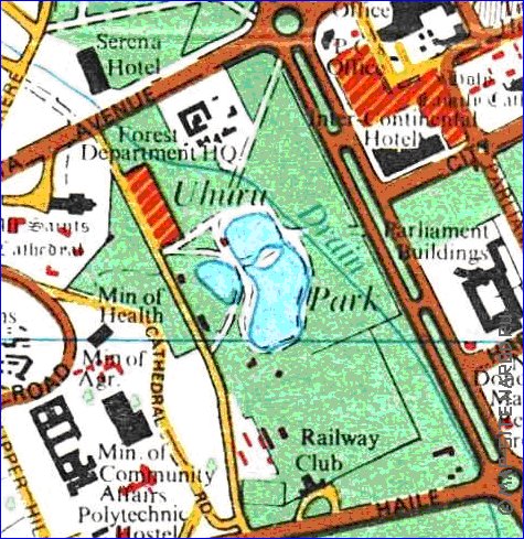 carte de Nairobi