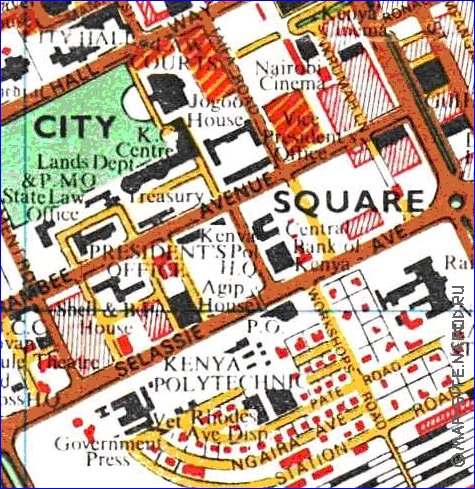 carte de Nairobi