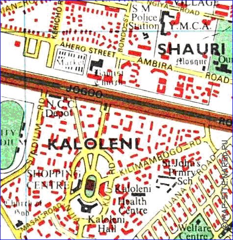 carte de Nairobi