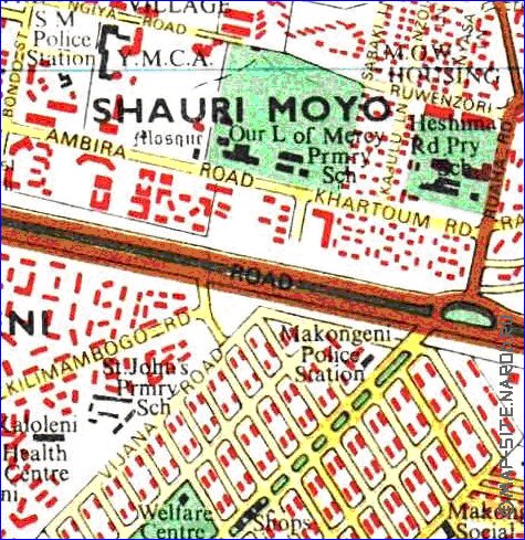 carte de Nairobi