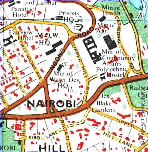 carte de Nairobi