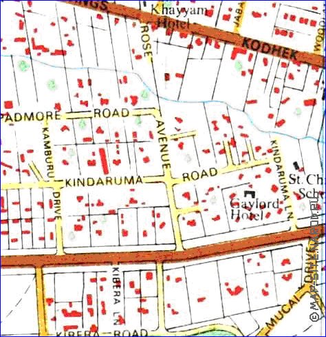 carte de Nairobi