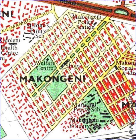 carte de Nairobi