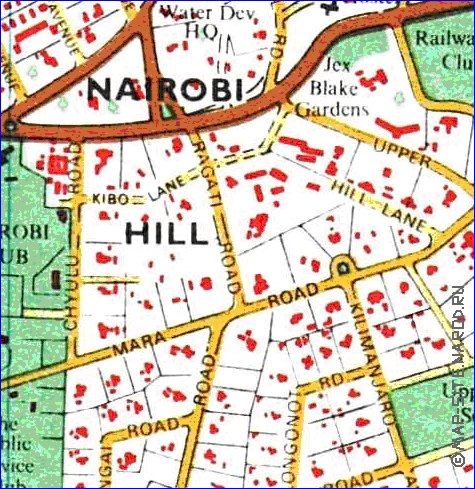 carte de Nairobi