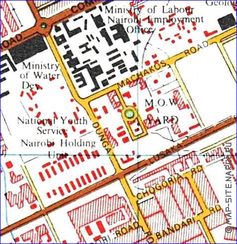 carte de Nairobi