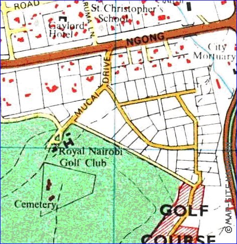 carte de Nairobi