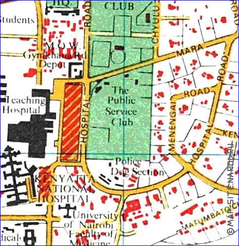 carte de Nairobi