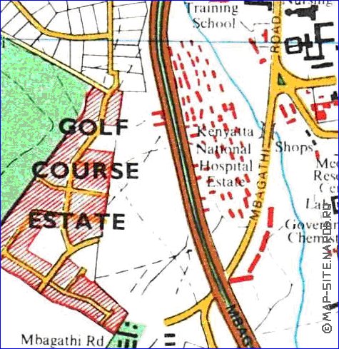 carte de Nairobi