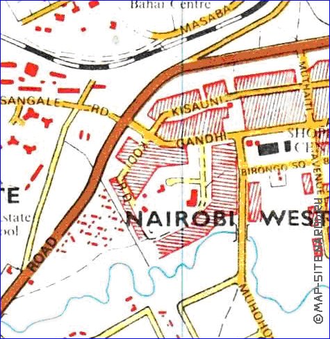 carte de Nairobi