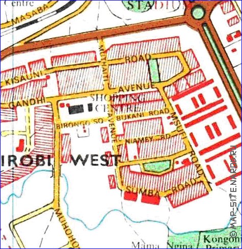 carte de Nairobi