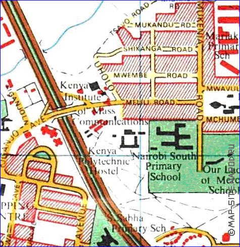 carte de Nairobi