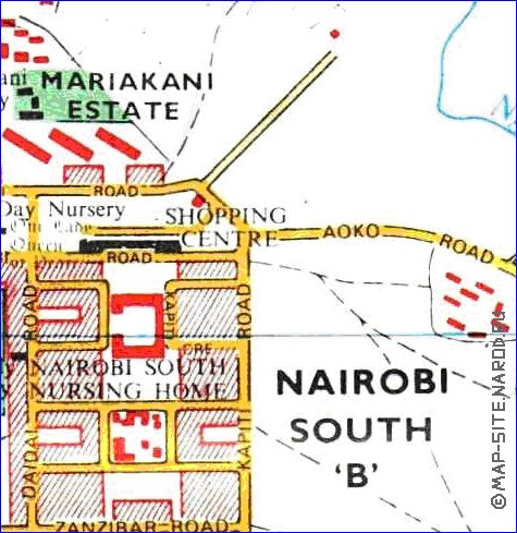 carte de Nairobi