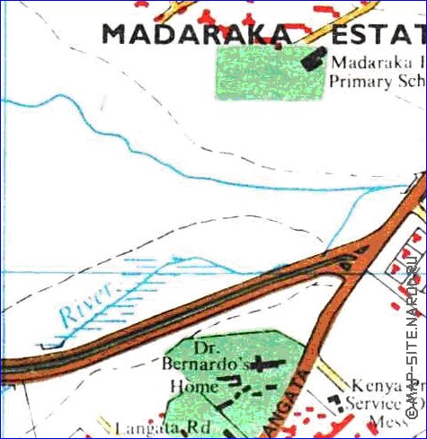 carte de Nairobi