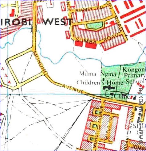 carte de Nairobi