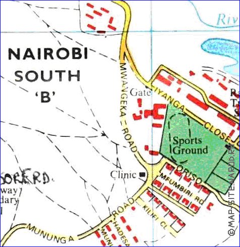 carte de Nairobi