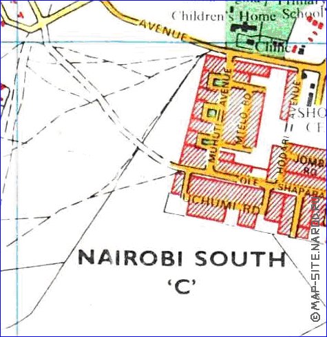 carte de Nairobi