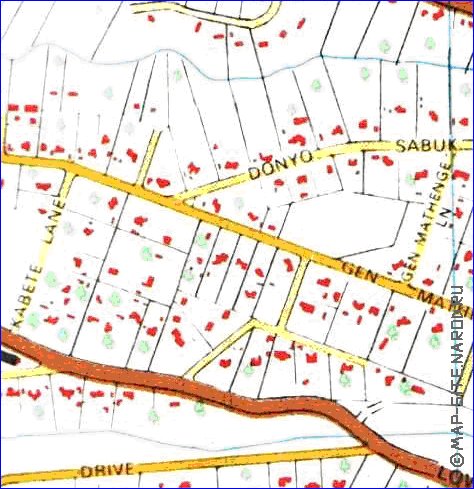 carte de Nairobi