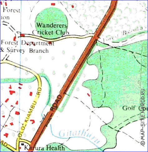 carte de Nairobi