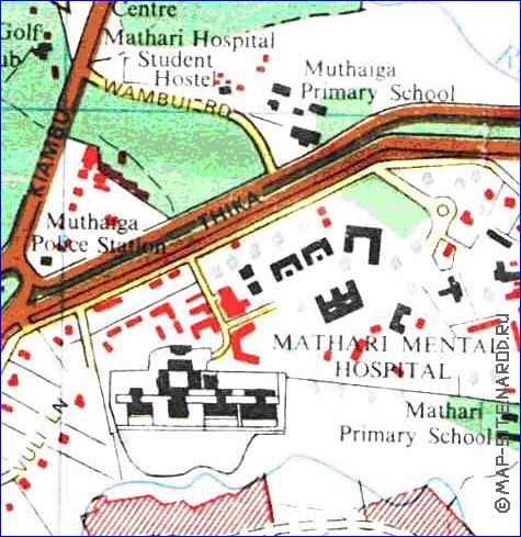 carte de Nairobi