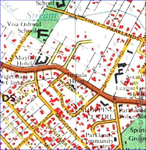 carte de Nairobi