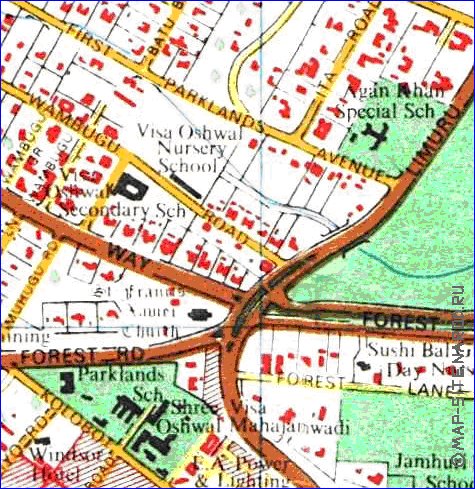 carte de Nairobi