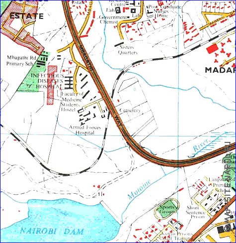 carte de Nairobi