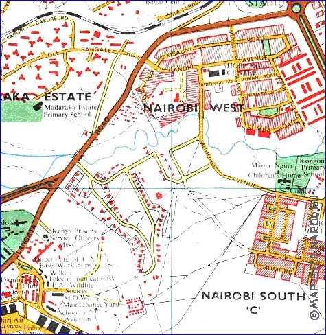 carte de Nairobi