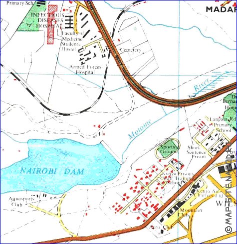 carte de Nairobi