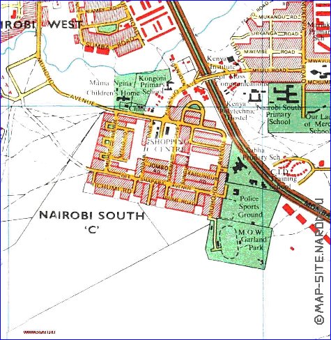 carte de Nairobi