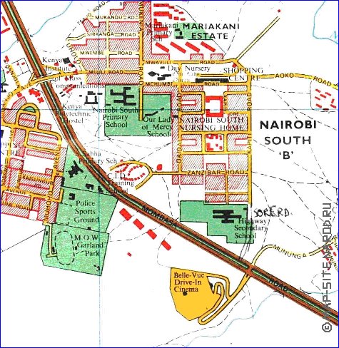 carte de Nairobi