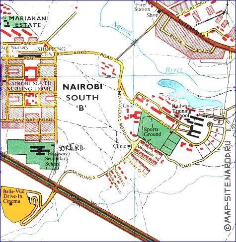 carte de Nairobi