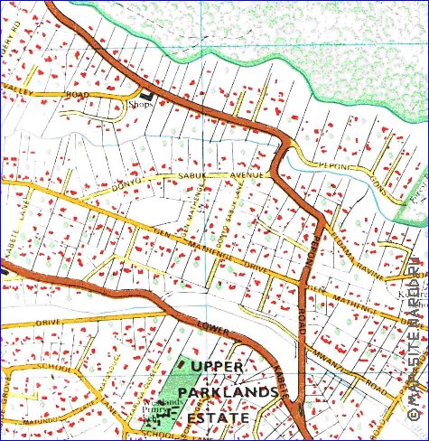 carte de Nairobi