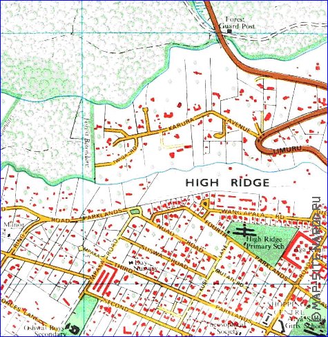 carte de Nairobi