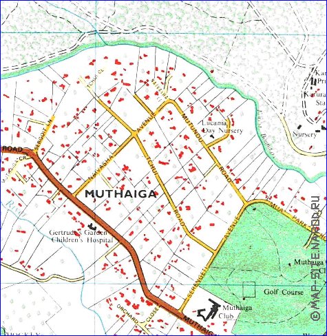 carte de Nairobi