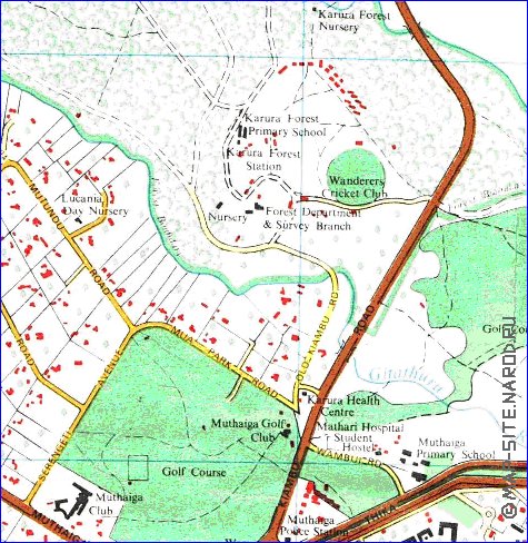 carte de Nairobi