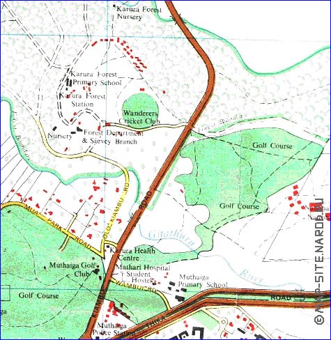 carte de Nairobi