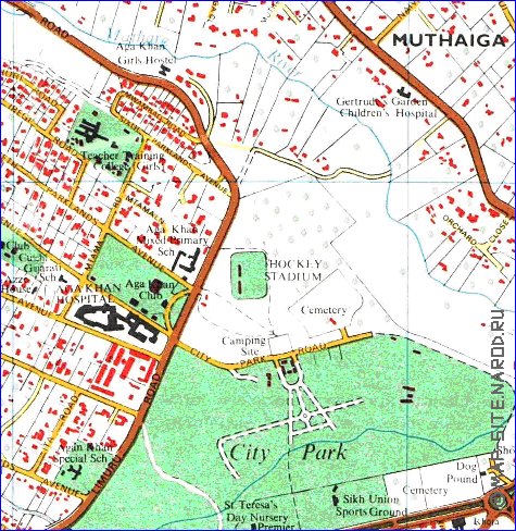 carte de Nairobi